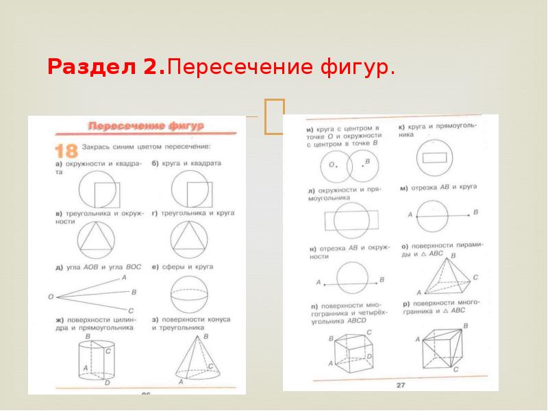 Геометрический тренинг 5 класс презентация наглядная геометрия