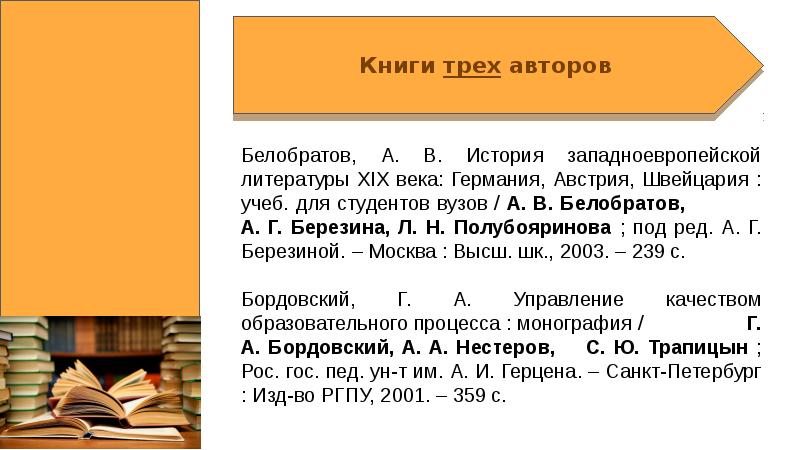 Список литературы гост 2018 образец