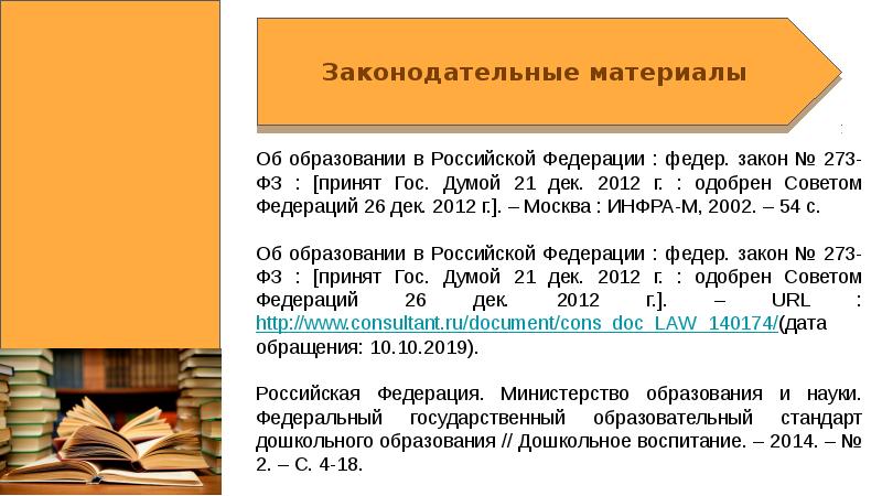 Как оформить список литературы по госту 2018 образец