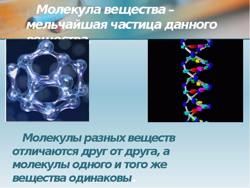 Положения строения вещества