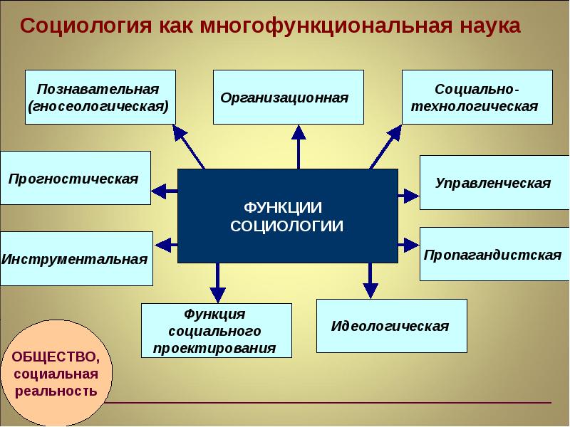 Презентация функции социологии