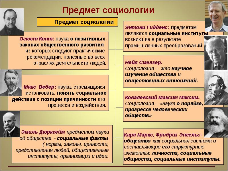 Функции и законы социологической науки презентация