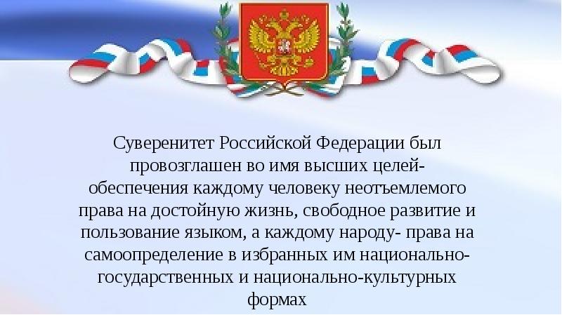 Государственный суверенитет презентация