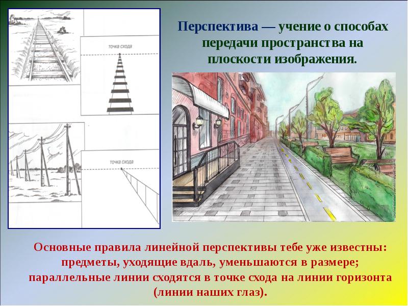 Правила линейной и воздушной перспективы рисунок. Линейная перспектива перспектива. Воздушная перспектива и линейная перспектива. Изображение пространства на плоскости. Изображение пространства рисунок.