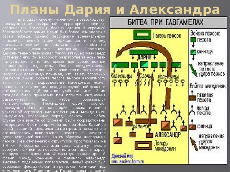 Битва при гавгамелах схема сражения