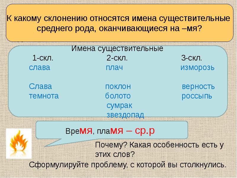 5 класс склонение имен существительных презентация