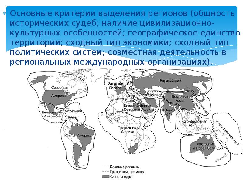 Проект историко культурные районы мира