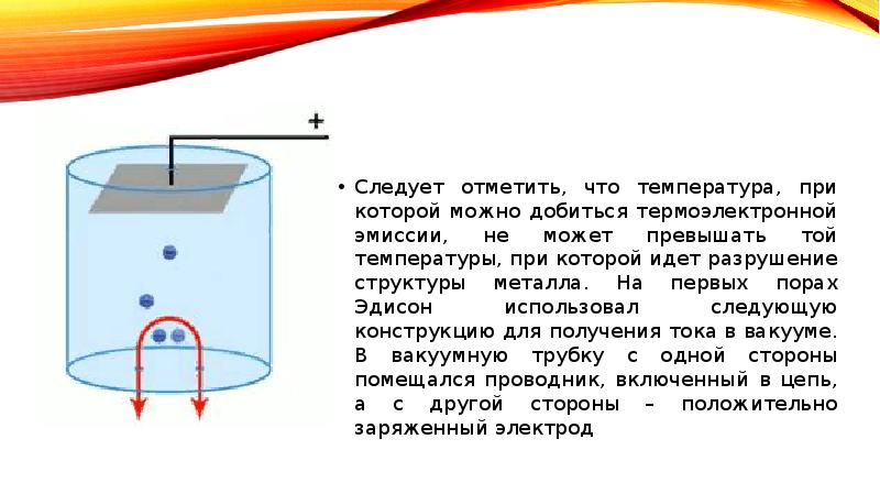 Электрический ток в вакууме проект