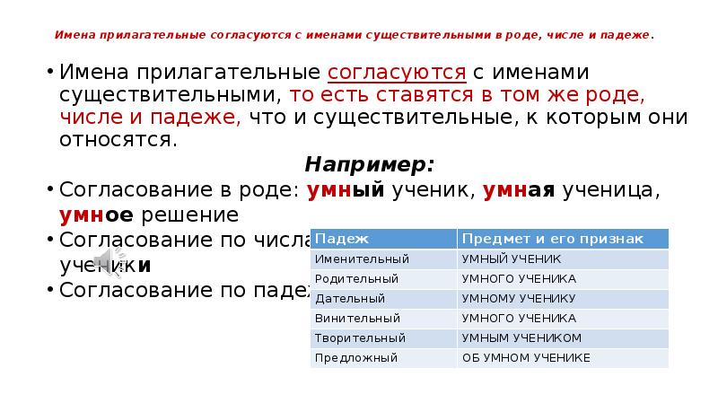 Почему существительное и прилагательное относятся к именам проект