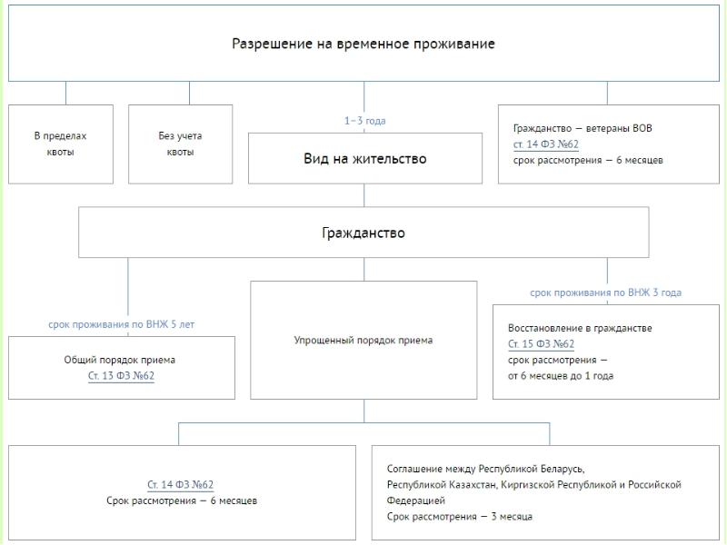 План получения гражданства рф