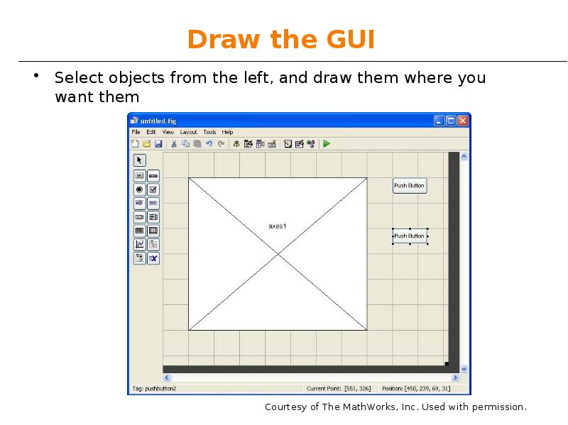 Draw the GUI Draw the GUI
