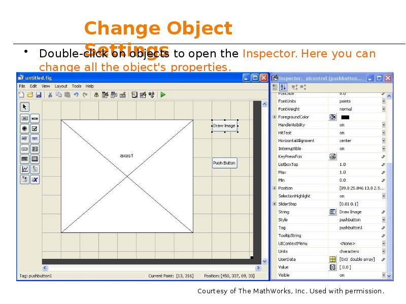 Change Object Settings Change Object Settings