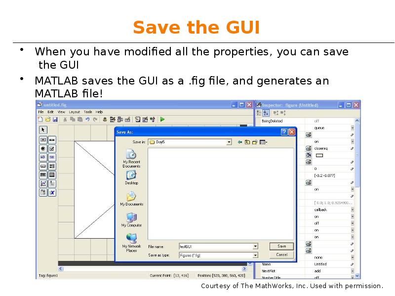 Save the GUI Save the GUI