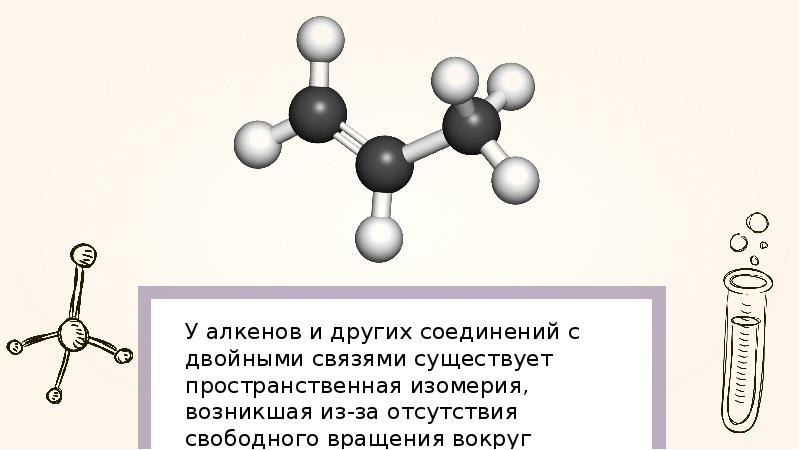 Двойная связь в алкенах. Формула молекулы алкенов. Пространственная формула алкена. Строение алкенов. Связи алкенов.