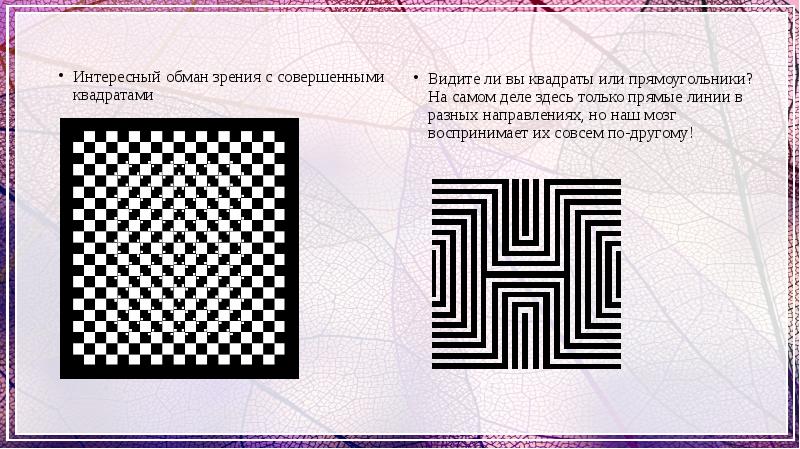 Презентация на тему оптическая иллюзия