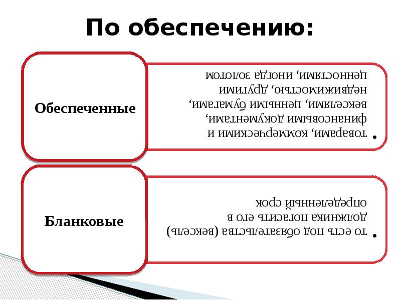 По обеспечению: