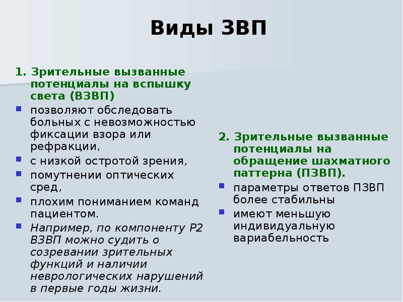 Зрительные вызванные потенциалы