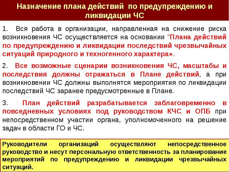 Кто утверждает план мероприятий по локализации и ликвидации