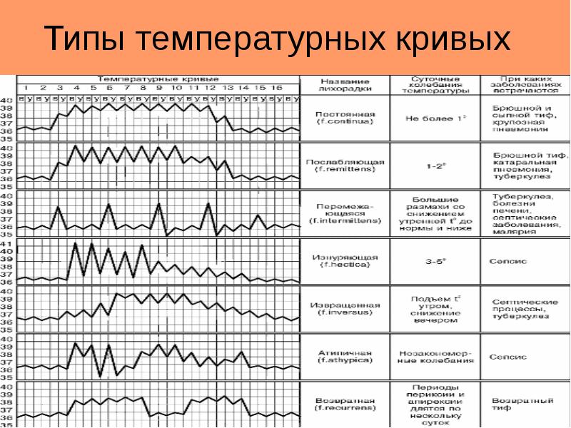 Назовите тип температурной кривой которая изображена на рисунке