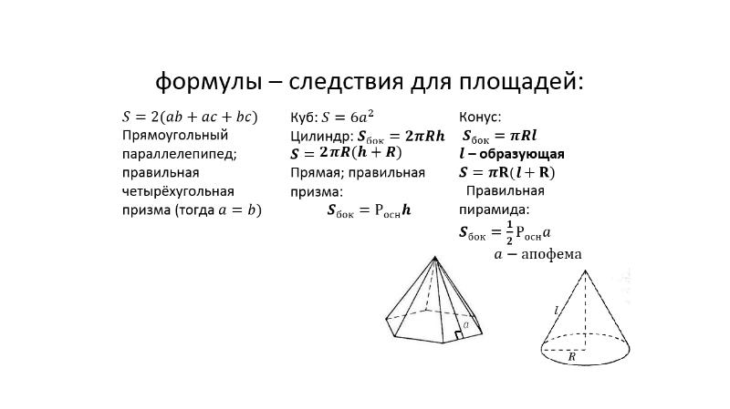 Формулы конуса. Конус стереометрия формулы. Стереометрия конус 11 класс формулы. Формулы конуса геометрия. Формулы по стереометрии для ЕГЭ.