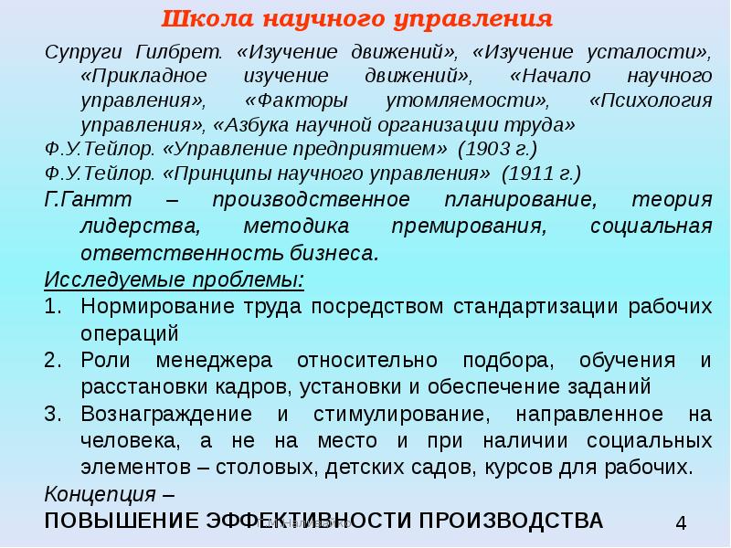 рабочая программа основы менеджмента