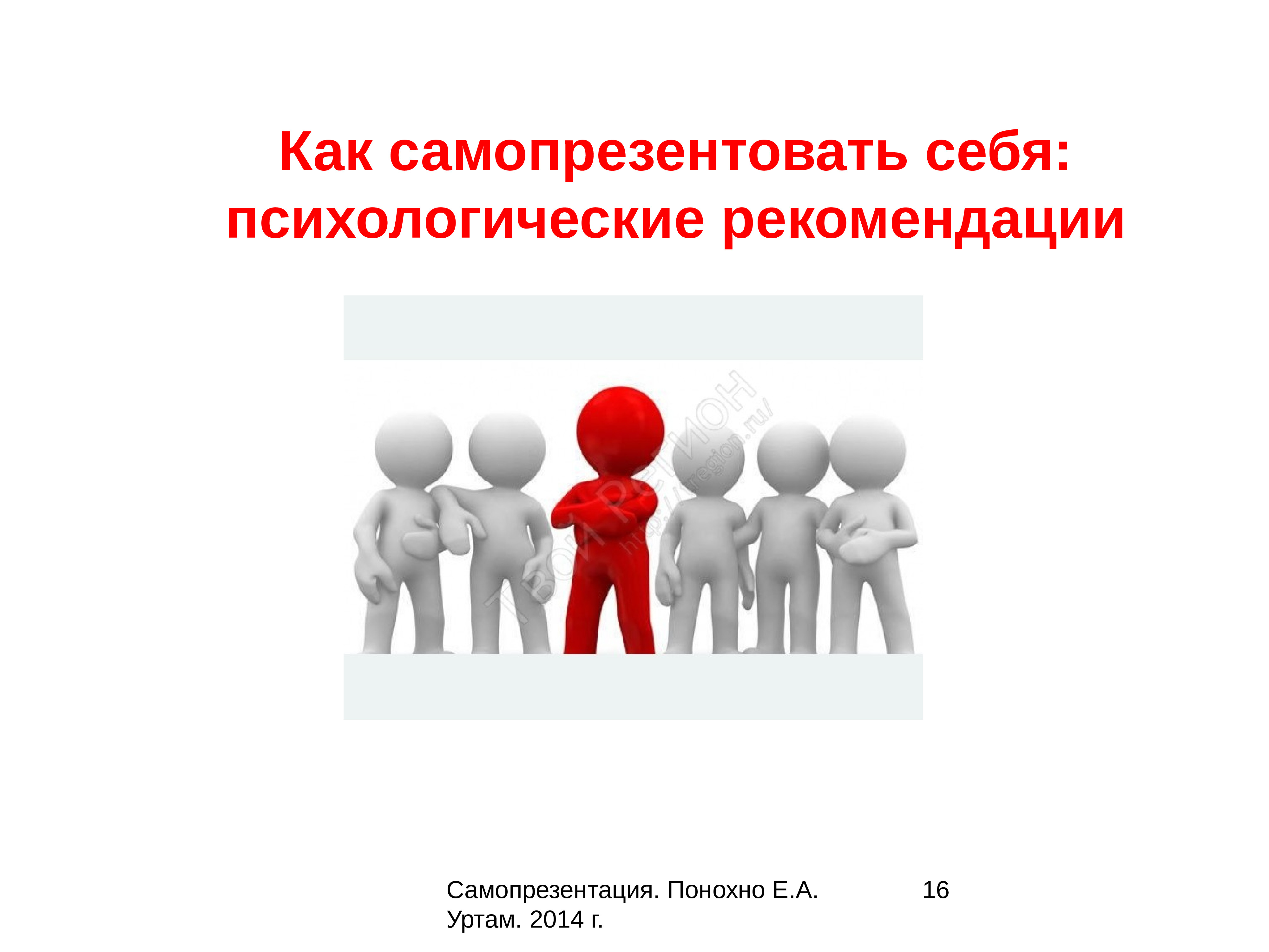 Презентация себя как личности