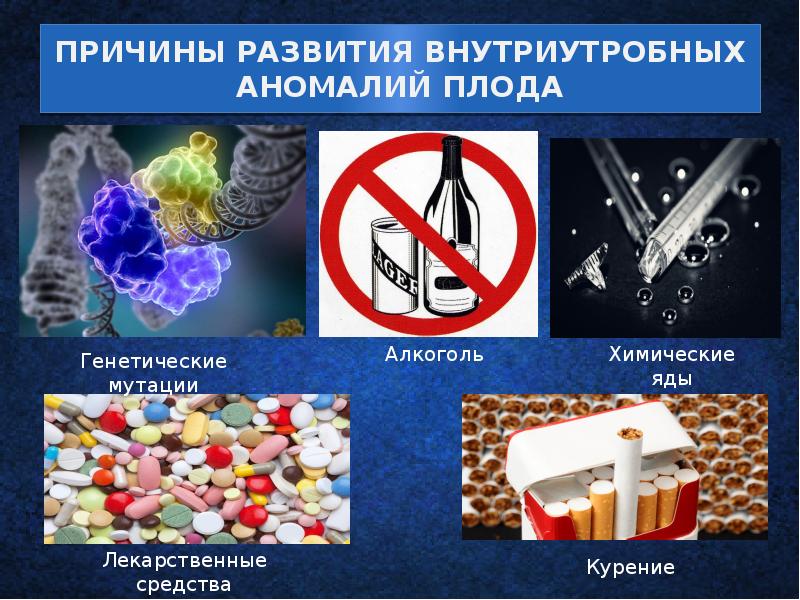 ПРИЧИНЫ РАЗВИТИЯ ВНУТРИУТРОБНЫХ АНОМАЛИЙ ПЛОДА