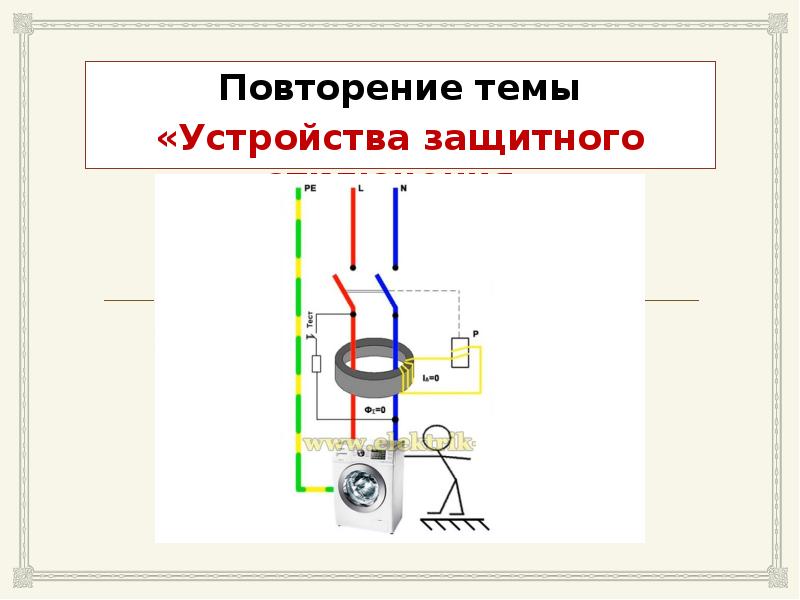 Устройства защитного отключения презентация