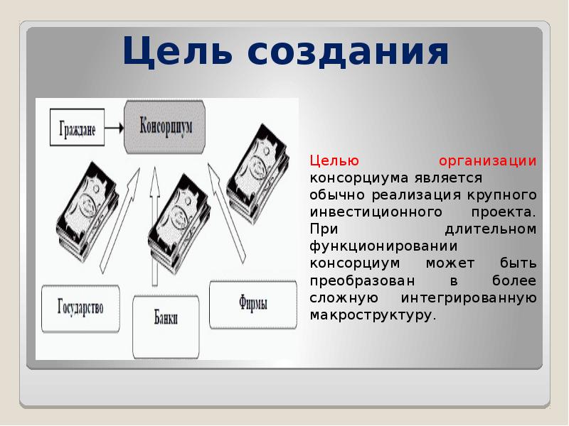 Консорциум это объединение предприятий для осуществления проектов