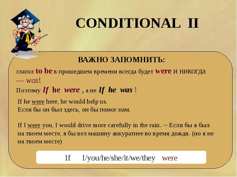 Презентация на тему conditionals 8 класс