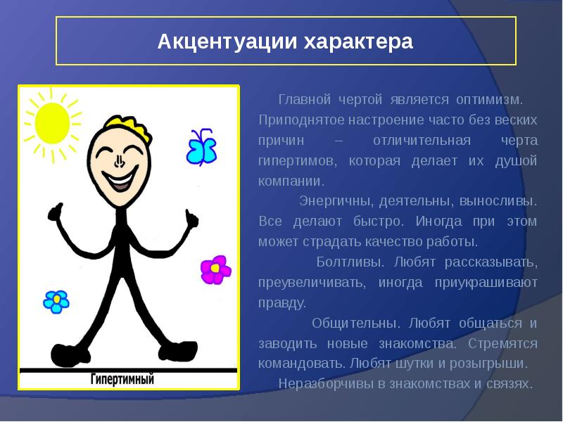 Акцентуации характера картинки