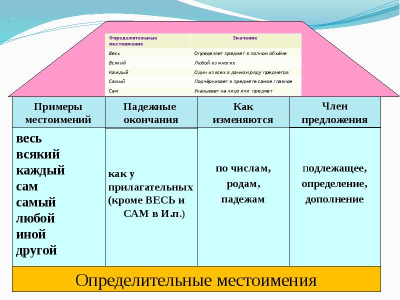 Число определительных местоимений. Определительные местоимения 6 класс. Определительное местоимение примеры. Определительное местоимение примеры в русском языке.