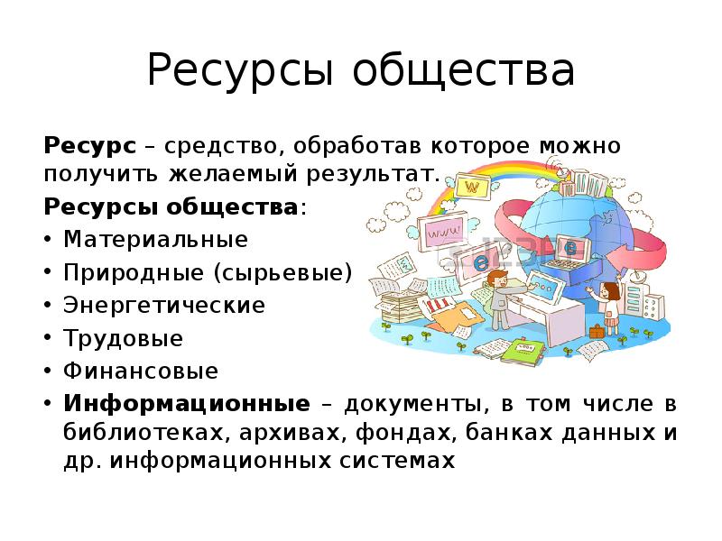 Ресурсы средства