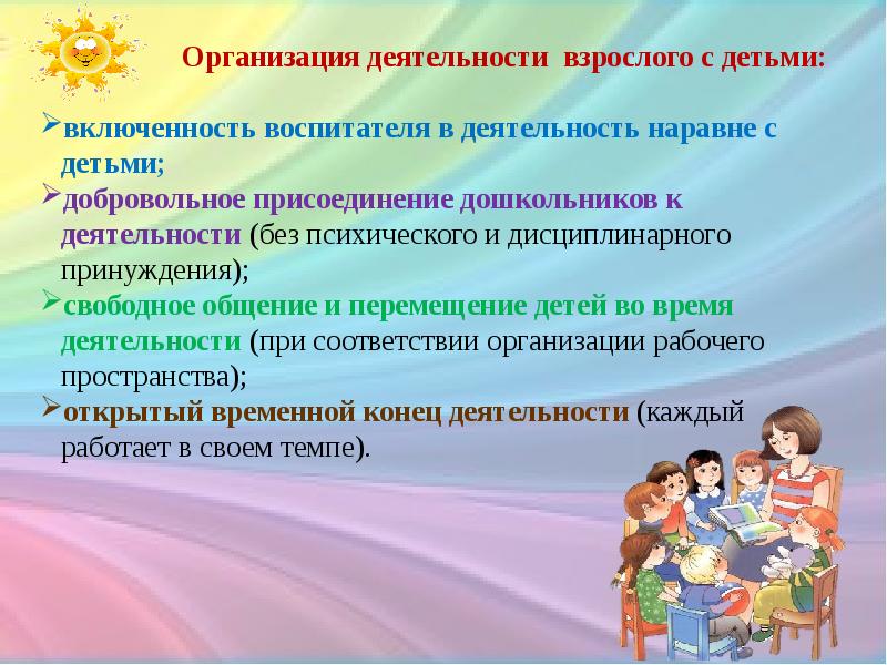 Презентация организация непосредственно образовательной деятельности в соответствии с фгос