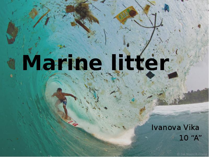 Marine litter презентация