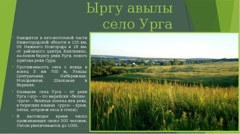 Урга нижегородская область карта