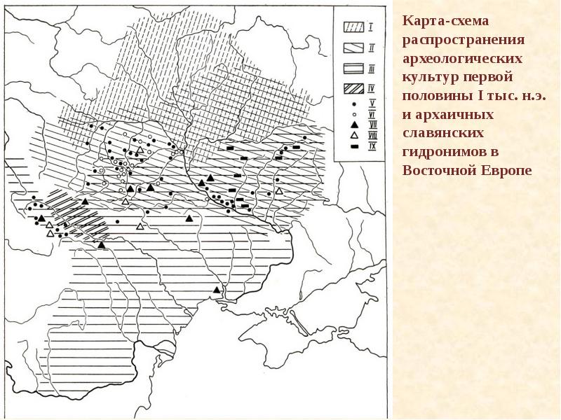 Позднесарматская культура карта