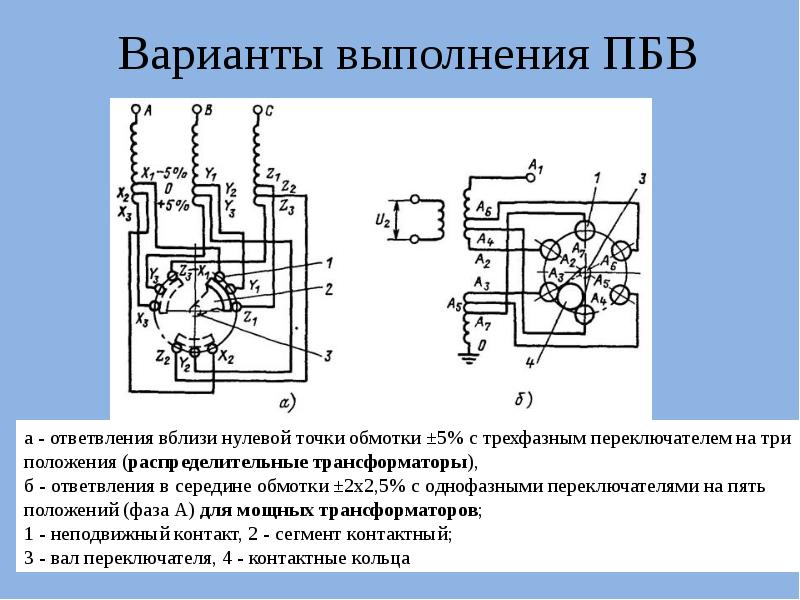 Регулирование напряжения трансформатора: …