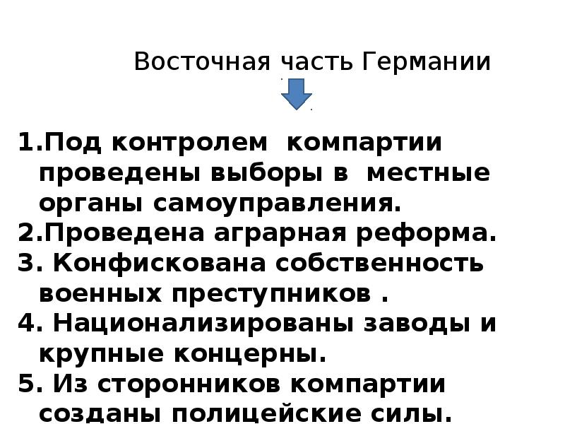 Восточная часть Германии